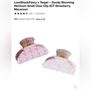 Love shack fancy x Target goody claw clips set